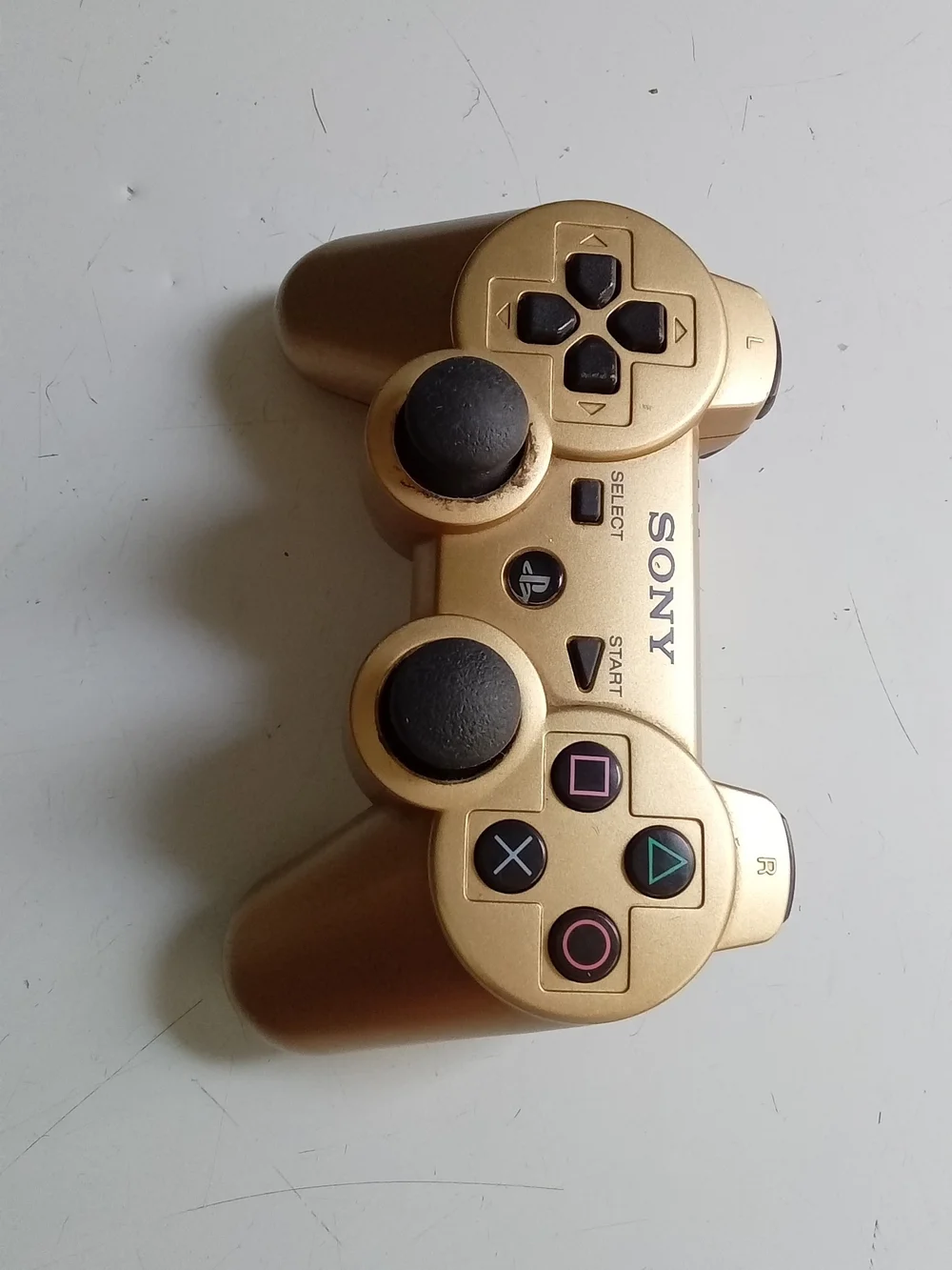 Sony PlayStation 3 DualShock 3 Sixaxis Wireless Controller Gold Metallic